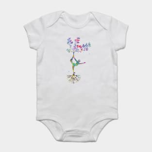 Yoga pose Baby Bodysuit